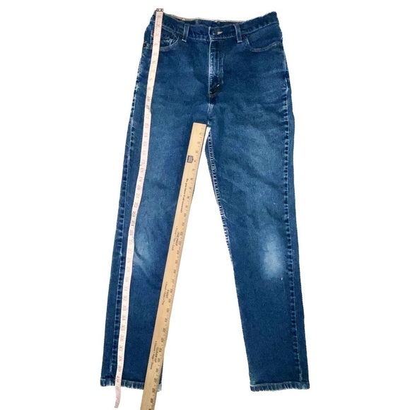 Women’s Levis 512 Slim Fit Tapered Leg High Waisted Blue Denim Jeans Size 10 M - Picture 7 of 10